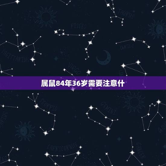 属鼠84年36岁需要注意什，84年老鼠什么命？注意什么？
