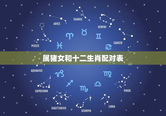 属猪女和十二生肖配对表,属猪男与十二生肖婚配 属猪女和十二生肖配对表,属猪男与十二生肖婚配