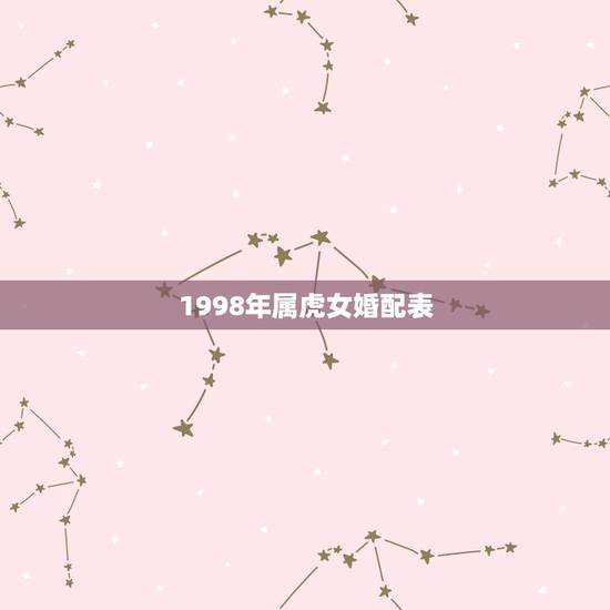 1998年属虎女婚配表,1998年属虎2022 年运势 1998年属虎女婚配表,1998年属虎2022 年运势