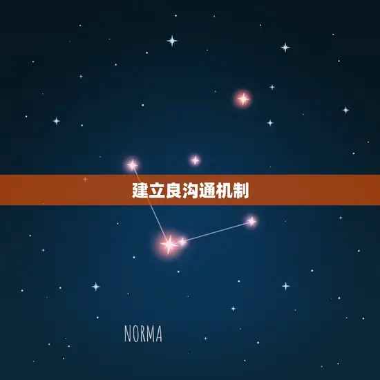 建立良沟通机制