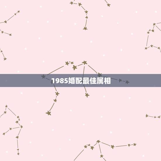 1985婚配最佳属相，85年属牛和什么属相的婚配比较合适呀？