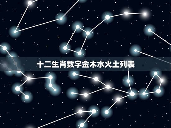 十二生肖数字金木水火土列表 十二生肖五行属性 十二生肖数字金木水火土列表 十二生肖五行属性