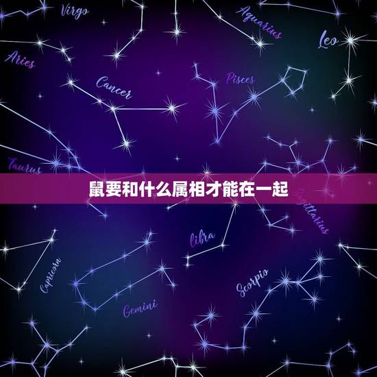 鼠要和什么属相才能在一起,属鼠人和什么属相合作最好 鼠要和什么属相才能在一起,属鼠人和什么属相合作最好