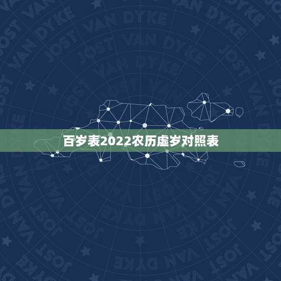 百岁表2022农历虚岁对照表，2022年结婚更好的日子