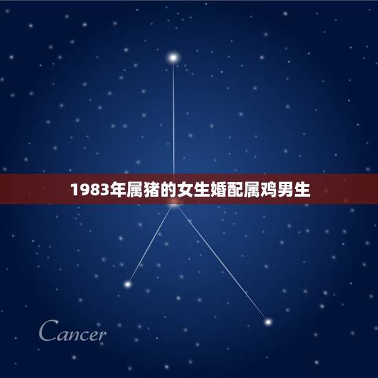 1983年属猪的女生婚配属鸡男生，属猪女人83和属鸡男人81婚姻怎么样