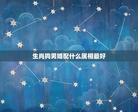 生肖狗男婚配什么属相最好,属狗男和什么属相的女性结婚最合适 生肖狗男婚配什么属相最好,属狗男和什么属相的女性结婚最合适