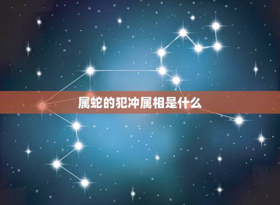 属蛇的犯冲属相是什么，属蛇与什么属相相克