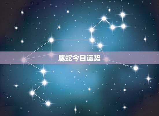 属蛇今日运势，属蛇今年运程