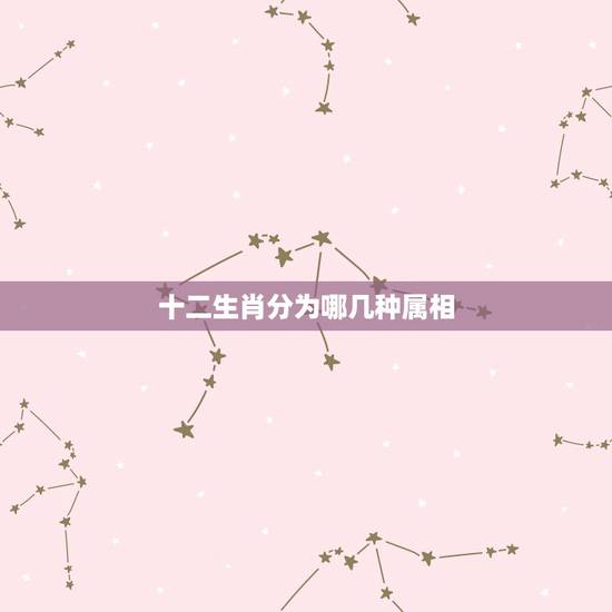 十二生肖分为哪几种属相,十二生肖中有哪几种 十二生肖分为哪几种属相,十二生肖中有哪几种