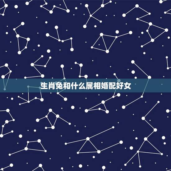 生肖兔和什么属相婚配好女，属兔的和什么属相的人结婚好