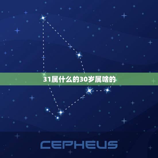 31属什么的30岁属啥的，2022 年31岁属什么