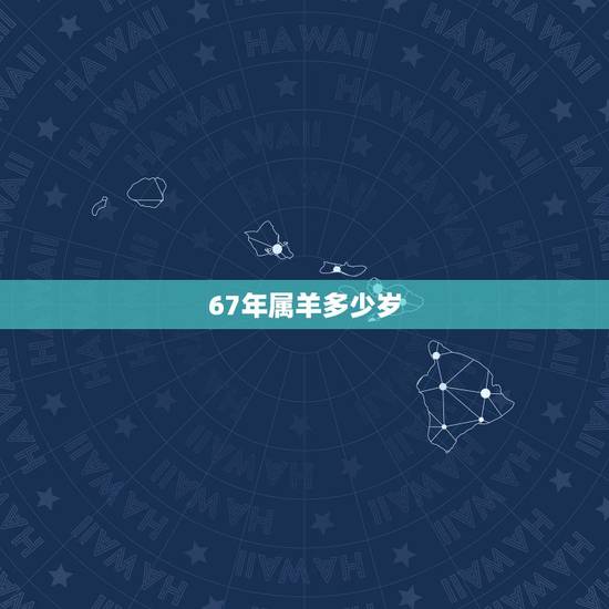 67年属羊多少岁，属羊的今年多大几岁