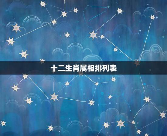 十二生肖属相排列表,十二生肖的具体排列及年龄的排法 十二生肖属相排列表,十二生肖的具体排列及年龄的排法