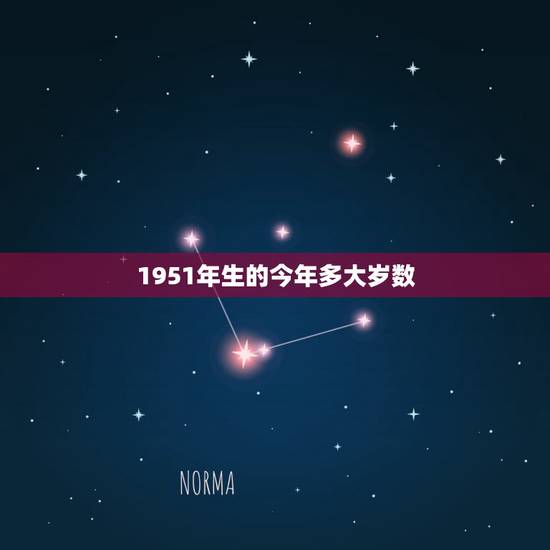1951年生的今年多大岁数，1951年属什么生肖