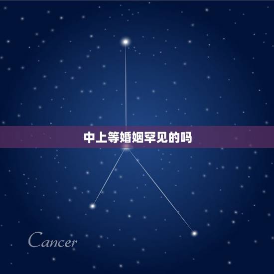 中上等婚姻罕见的吗,上等婚的人比较少见吗? 中上等婚姻罕见的吗,上等婚的人比较少见吗?