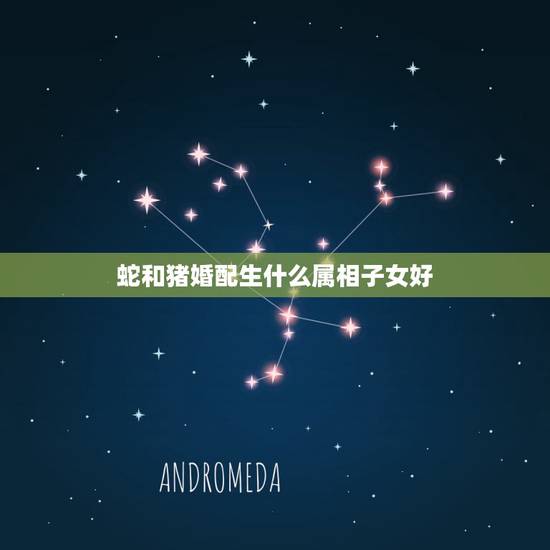 蛇和猪婚配生什么属相子女好，男属蛇和女属猪的夫妻生属哪个属相