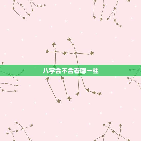 八字合不合看哪一柱,如何看两个人八字合不合 八字合不合看哪一柱,如何看两个人八字合不合