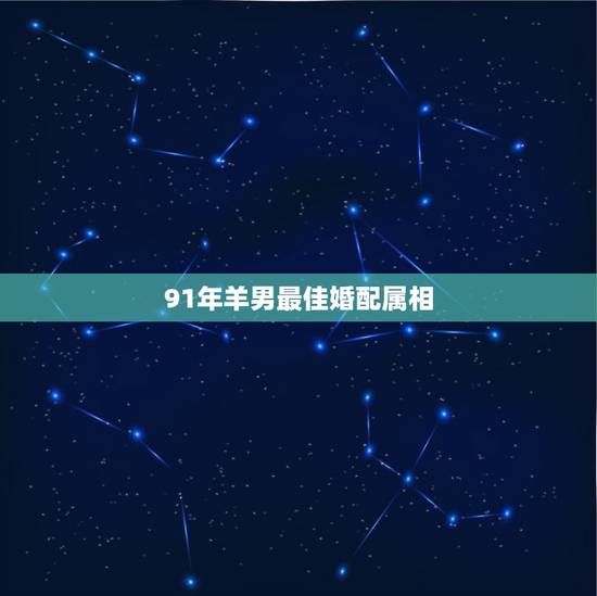 91年羊男最佳婚配属相，91年属羊的男和什么属相最配