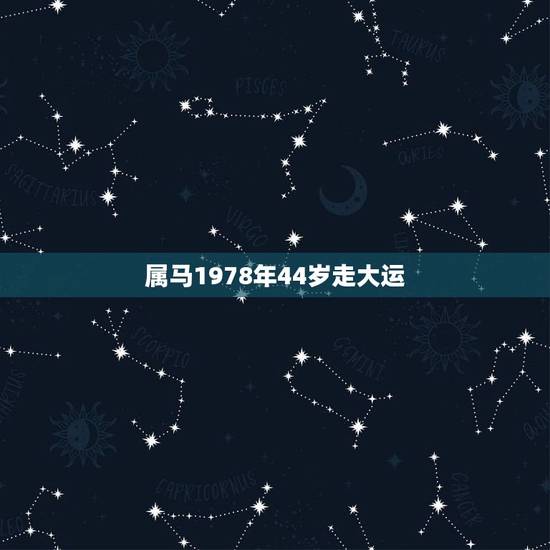 属马1978年44岁走大运,1978年属马2022 年运势 属马1978年44岁走大运,1978年属马2022 年运势
