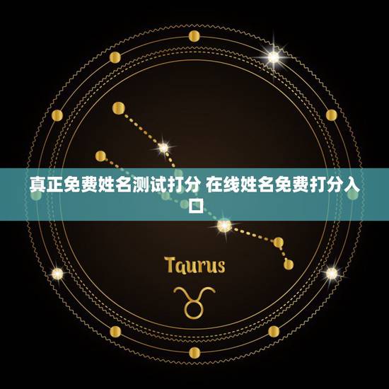真正免费姓名测试打分 在线姓名免费打分入口