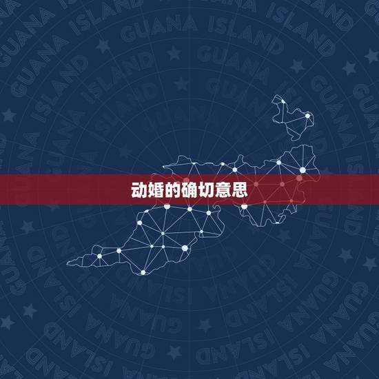 动婚的确切意思，动婚具体是啥意思噢？