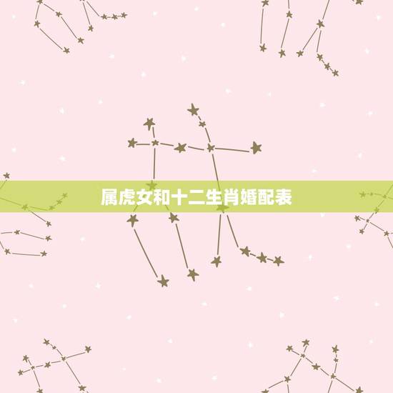 属虎女和十二生肖婚配表,属虎女和什么属相最配 属虎的属相婚配表女性大全 属虎女和十二生肖婚配表,属虎女和什么属相最配 属虎的属相婚配表女性大全