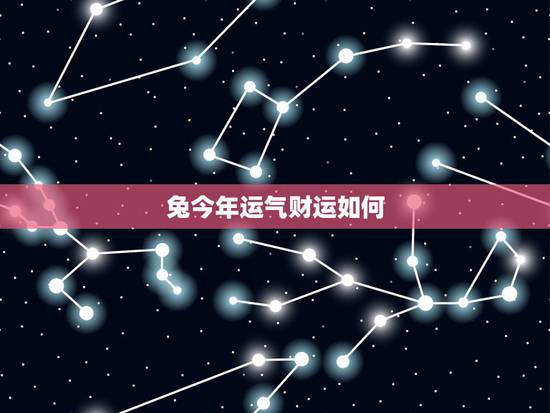 兔今年运气财运如何，属兔的今年运气怎样