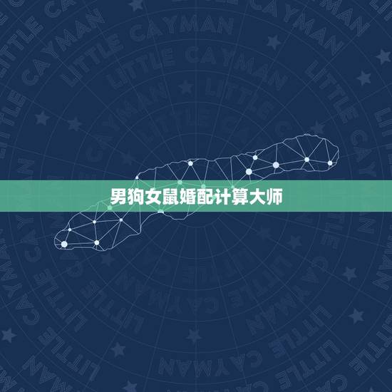 男狗女鼠婚配计算大师，男属狗女属鼠的婚姻相配吗？