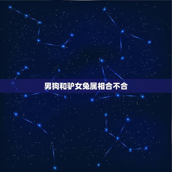 男狗和驴女兔属相合不合，男狗女兔相配吗