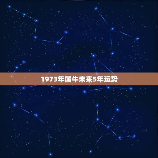 1973年属牛未来5年运势，1973年属牛2022 年每月运势