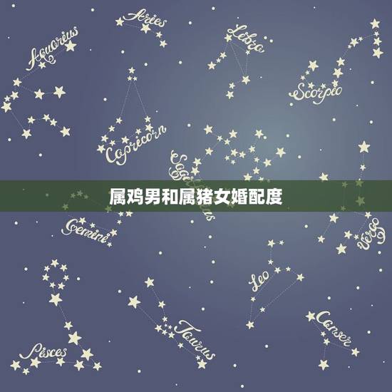 属鸡男和属猪女婚配度，属鸡男与属猪女相配吗