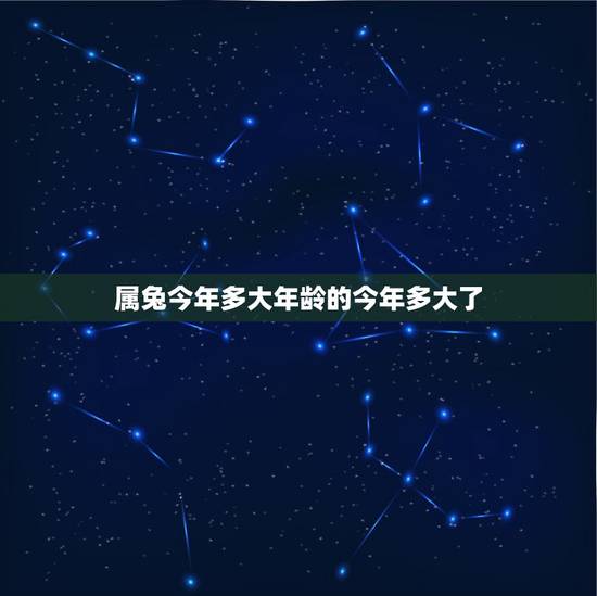 属兔今年多大年龄的今年多大了，属兔今年都多大？