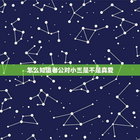 怎么知道老公对小三是不是真爱,丈夫和小三有真感情吗? 怎么知道老公对小三是不是真爱,丈夫和小三有真感情吗?