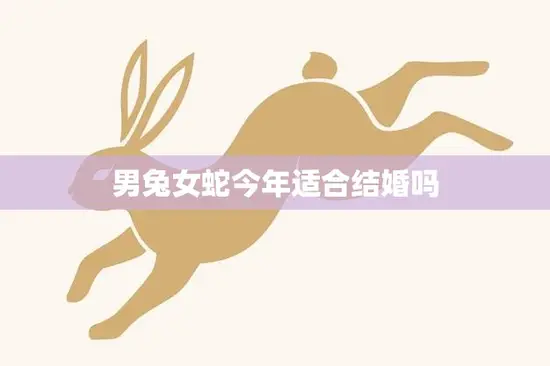 男兔女蛇今年适合结婚吗(星座专家解读今年最佳结婚时机)