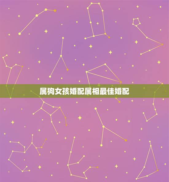 属狗女孩婚配属相最佳婚配,女属狗的属相婚配表 属狗女孩婚配属相最佳婚配,女属狗的属相婚配表