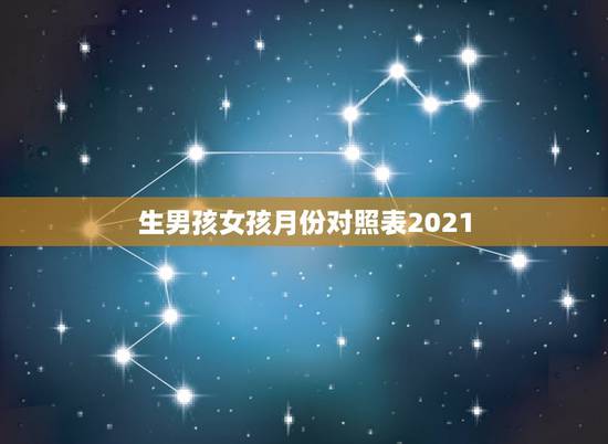 生男孩女孩月份对照表2021，2021年几月生闺女