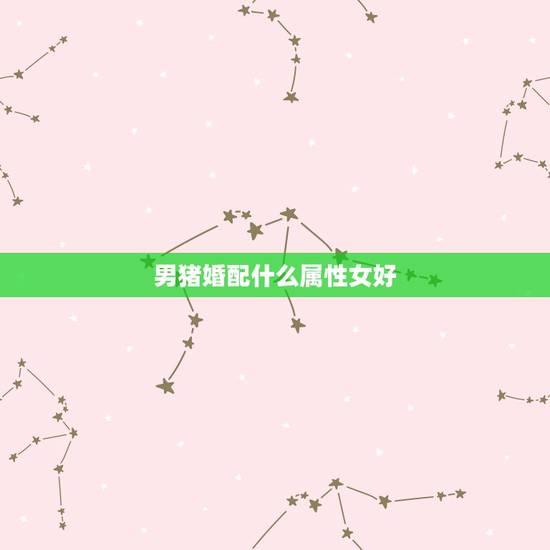 男猪婚配什么属性女好,属猪的女性和什么属相最配 男猪婚配什么属性女好,属猪的女性和什么属相最配