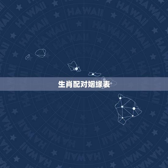 生肖配对姻缘表，生肖配对姻缘可信吗