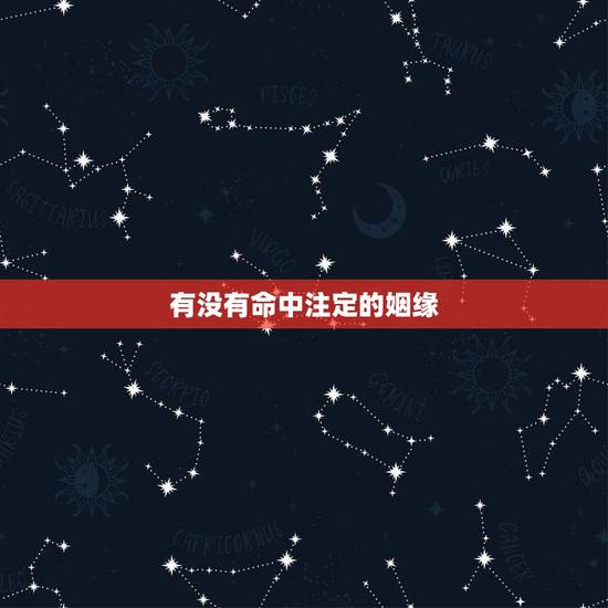 有没有命中注定的姻缘,这世上有没有命中注定的姻缘? 有没有命中注定的姻缘,这世上有没有命中注定的姻缘?