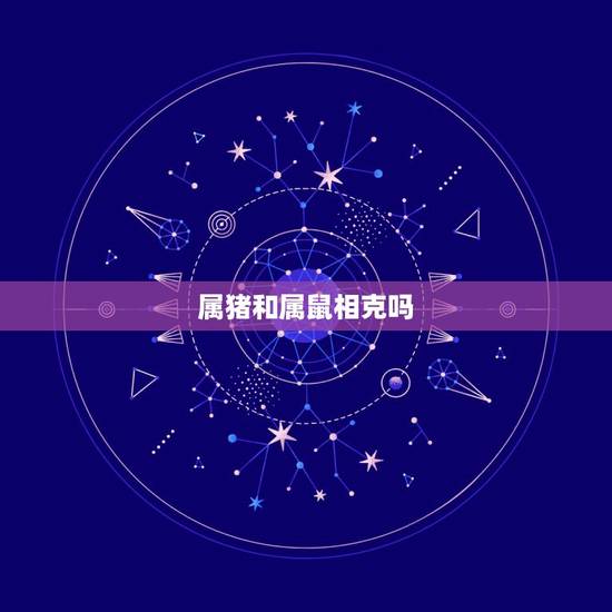 属猪和属鼠相克吗，属猪男同属鼠的女婚姻
