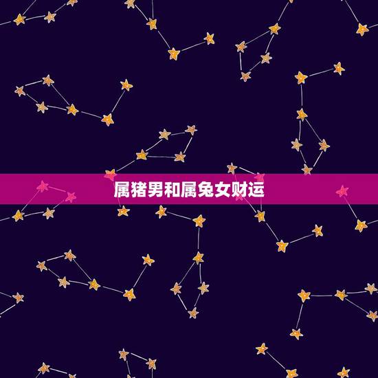 属猪男和属兔女财运，属猪男和属兔女相配吗