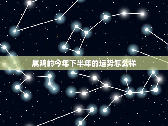 属鸡的今年下半年的运势怎么样，属鸡人下半年每月运稆
