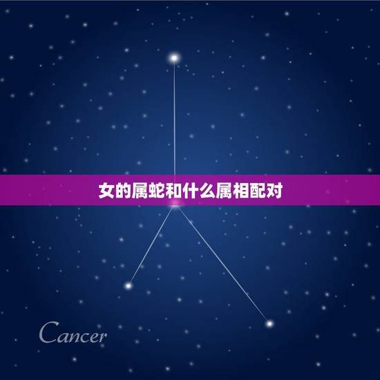 女的属蛇和什么属相配对，属马和什么属相最配？