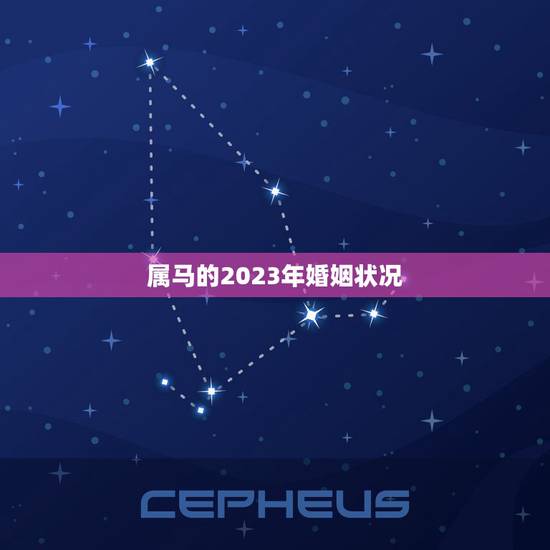 属马的2023年婚姻状况，男属马今年婚姻状况