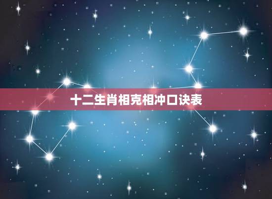十二生肖相克相冲口诀表,十二生肖相克相冲口诀 十二生肖相克相冲口诀表,十二生肖相克相冲口诀