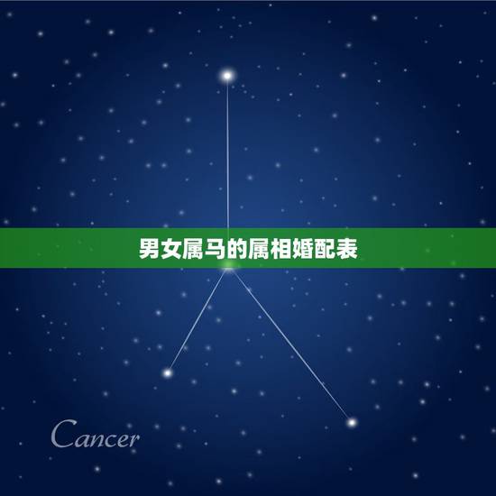 男女属马的属相婚配表，你知道男女属马的属相婚配表大全吗？