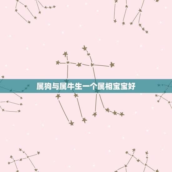 属狗与属牛生一个属相宝宝好，属狗爸爸生牛宝宝好吗