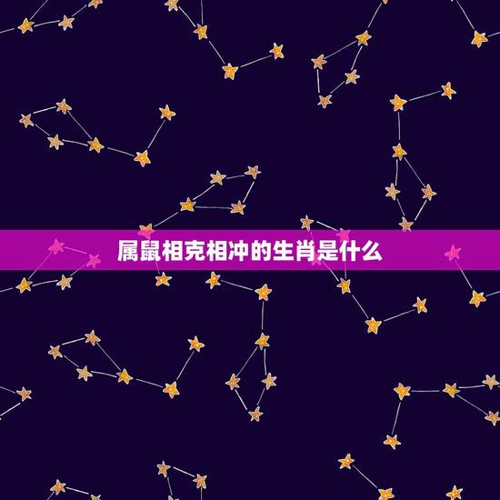 属鼠相克相冲的生肖是什么，鸡与什么生肖相冲相克