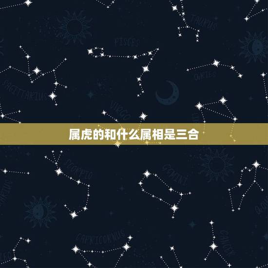 属虎的和什么属相是三合,属虎的三合贵人是什么?什么是三合贵人 属虎的和什么属相是三合,属虎的三合贵人是什么?什么是三合贵人