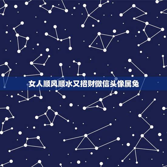 女人顺风顺水又招财微信头像属兔，女人微信用哪种头像好